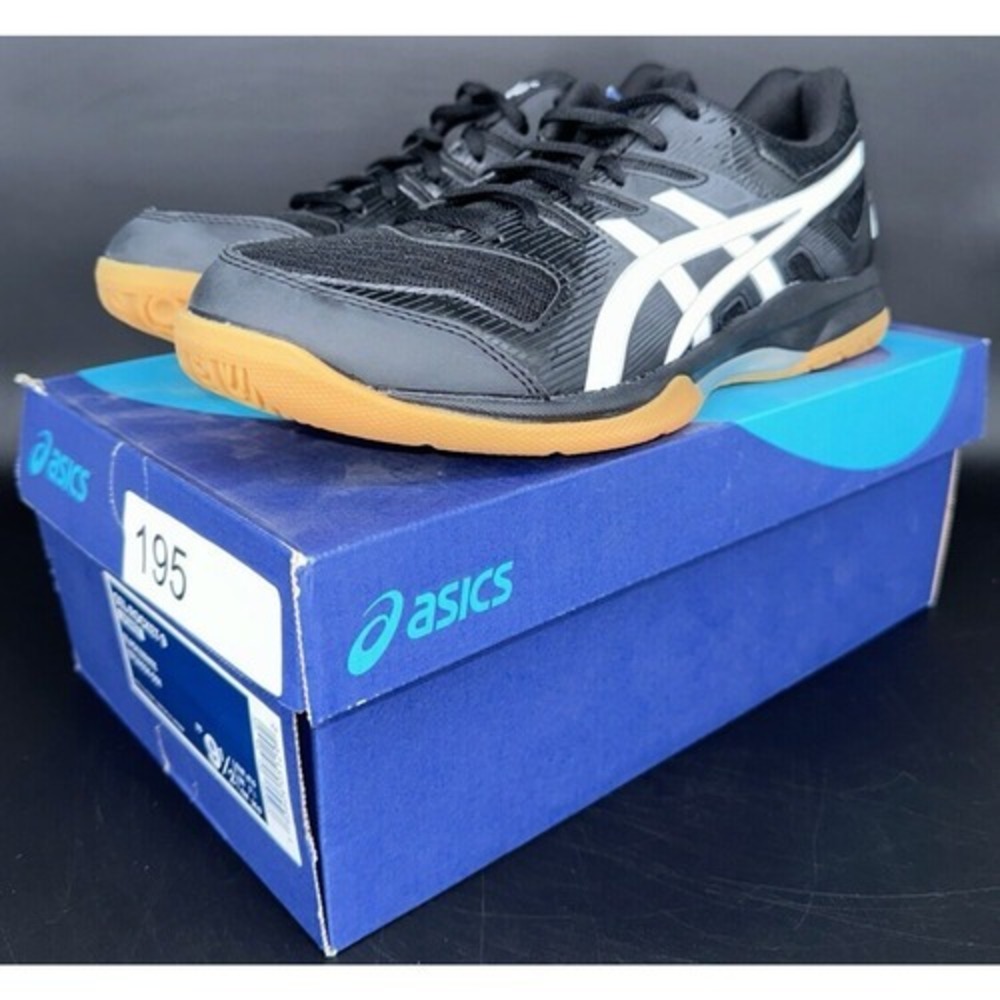Asics Gel-Rocket 9 Womens Volleyball Shoes Black White 1072A034-001 Size 9.5 NEW